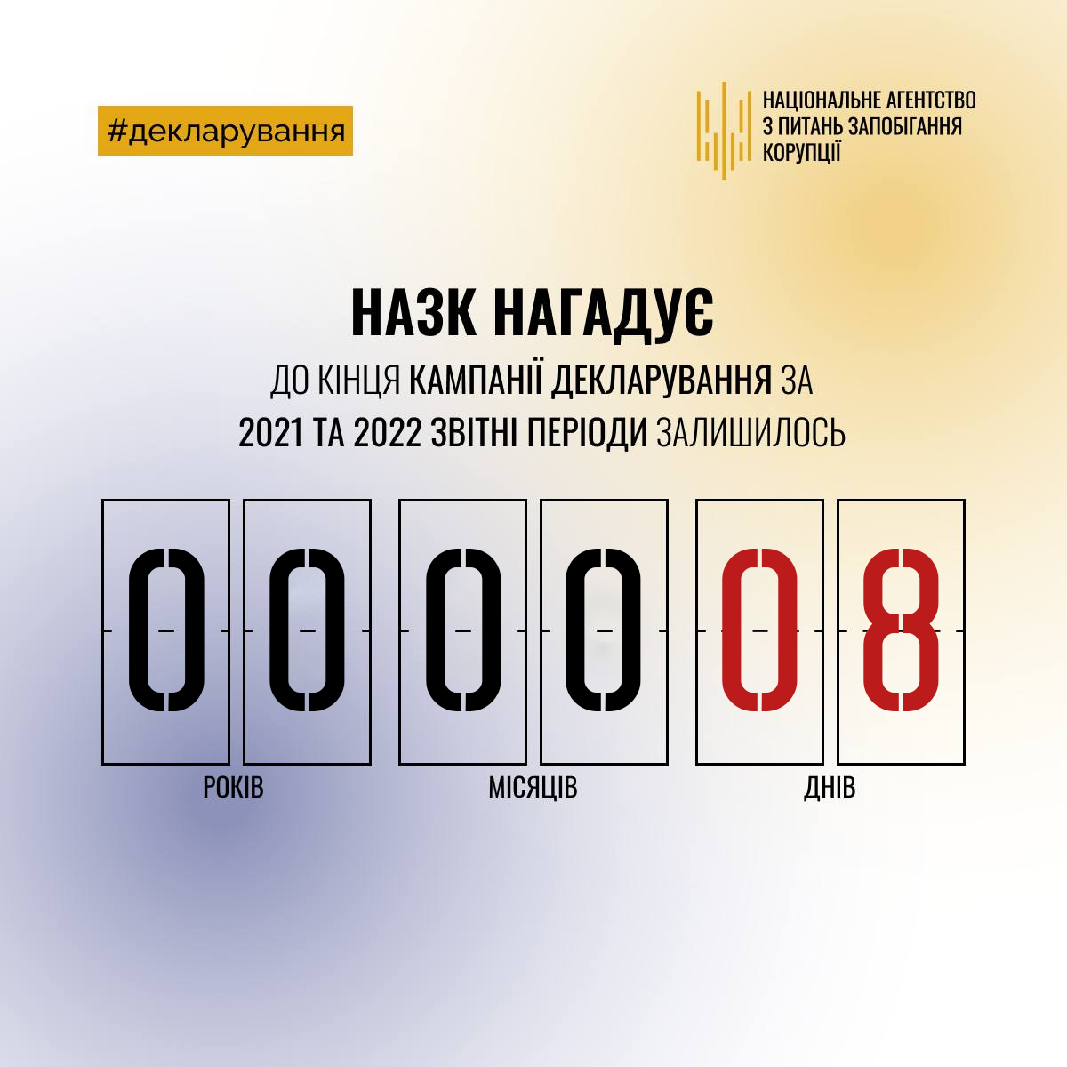 Щорічні декларації за 2021-2022 рік мають бути подані до 31 січня