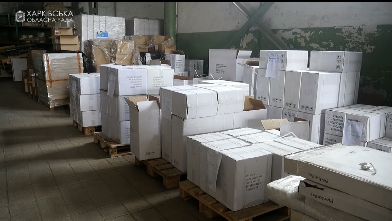 Комунальні заклади обласної ради та громади Харківщини отримали чергову партію допомоги від міжнародних партнерів