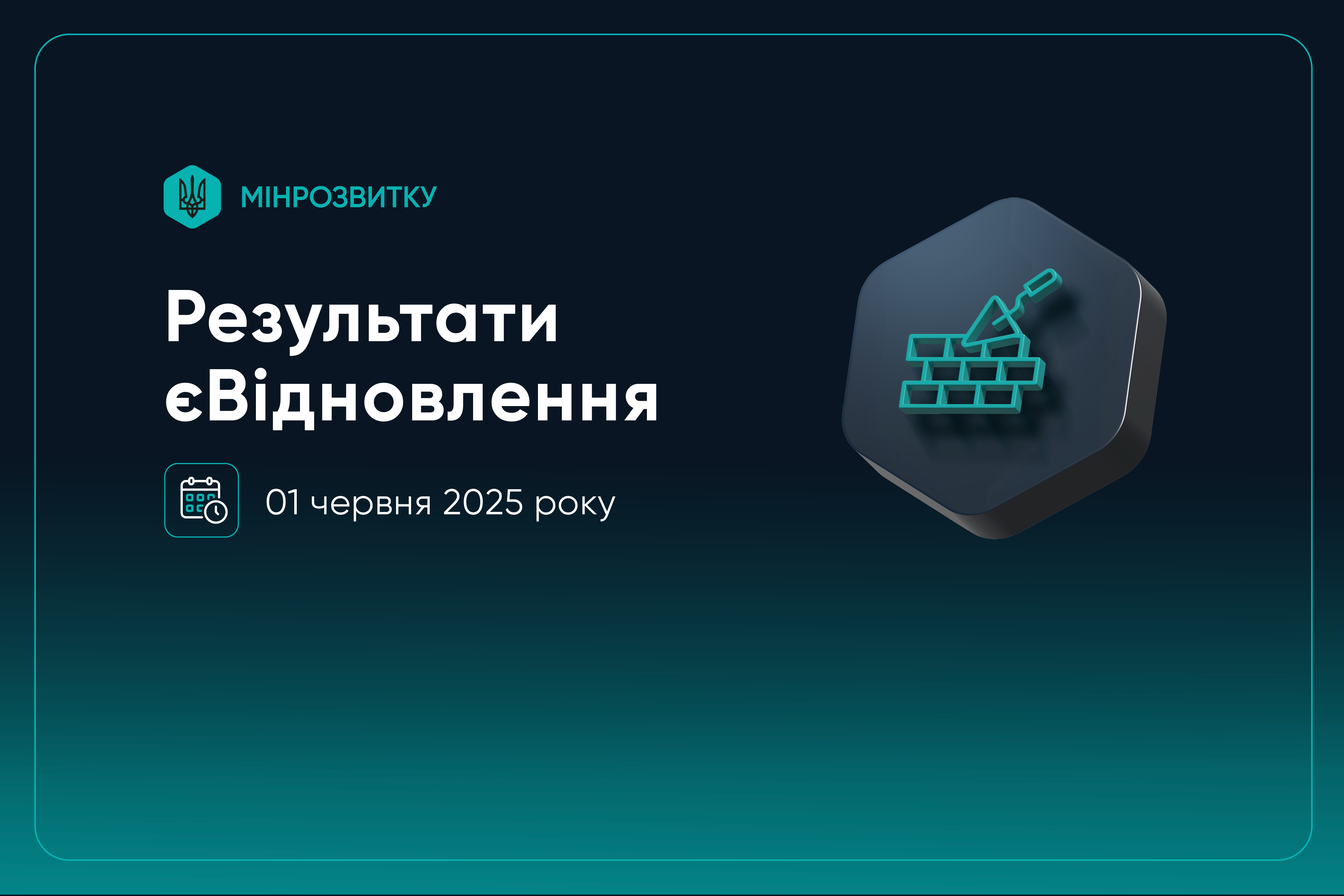 Мінрозвитку: про результати роботи програми єВідновлення станом на 01 червня 2025