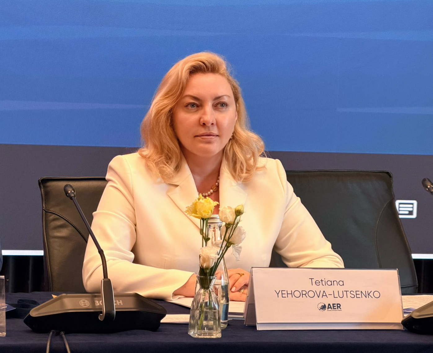 Тетяна Єгорова-Луценко бере участь у Асамблеї європейських регіонів